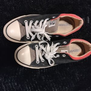 Converse Sneakers in Black, White, and Red